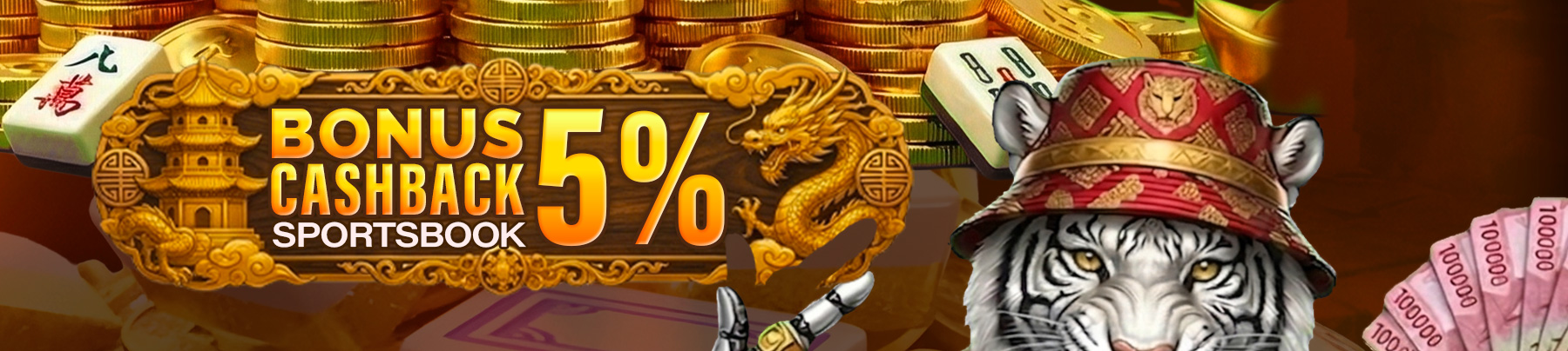 BONUS CASHBACK 5% SPORTSBOOK